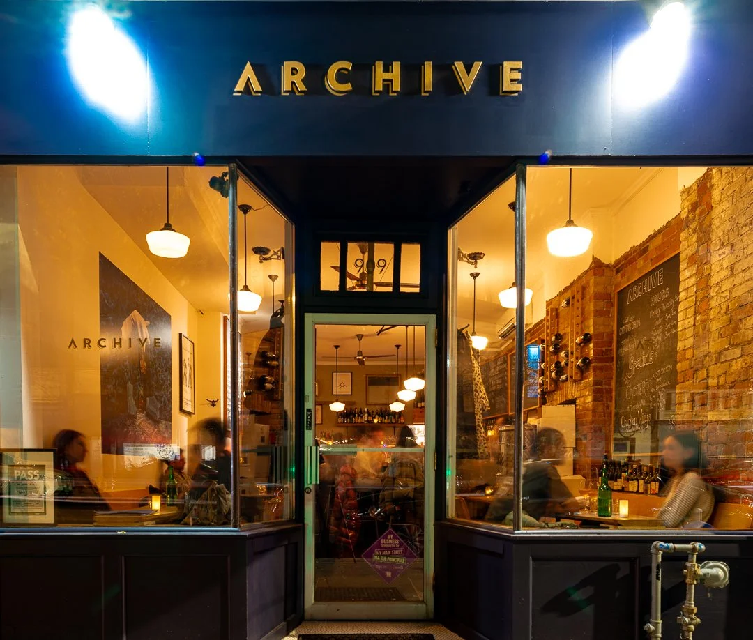 Archive Wine Bar interior photography from archive909.com
