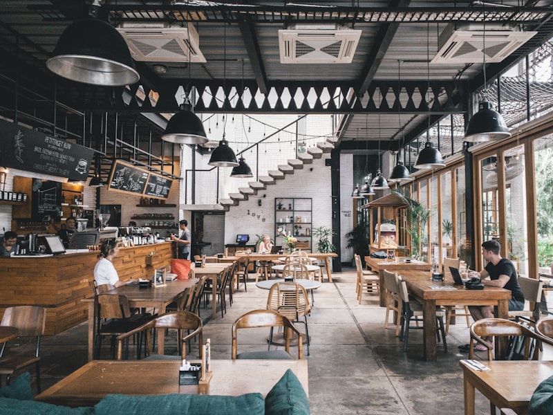 Italian restaurant with rustic decor and warm ambient lighting