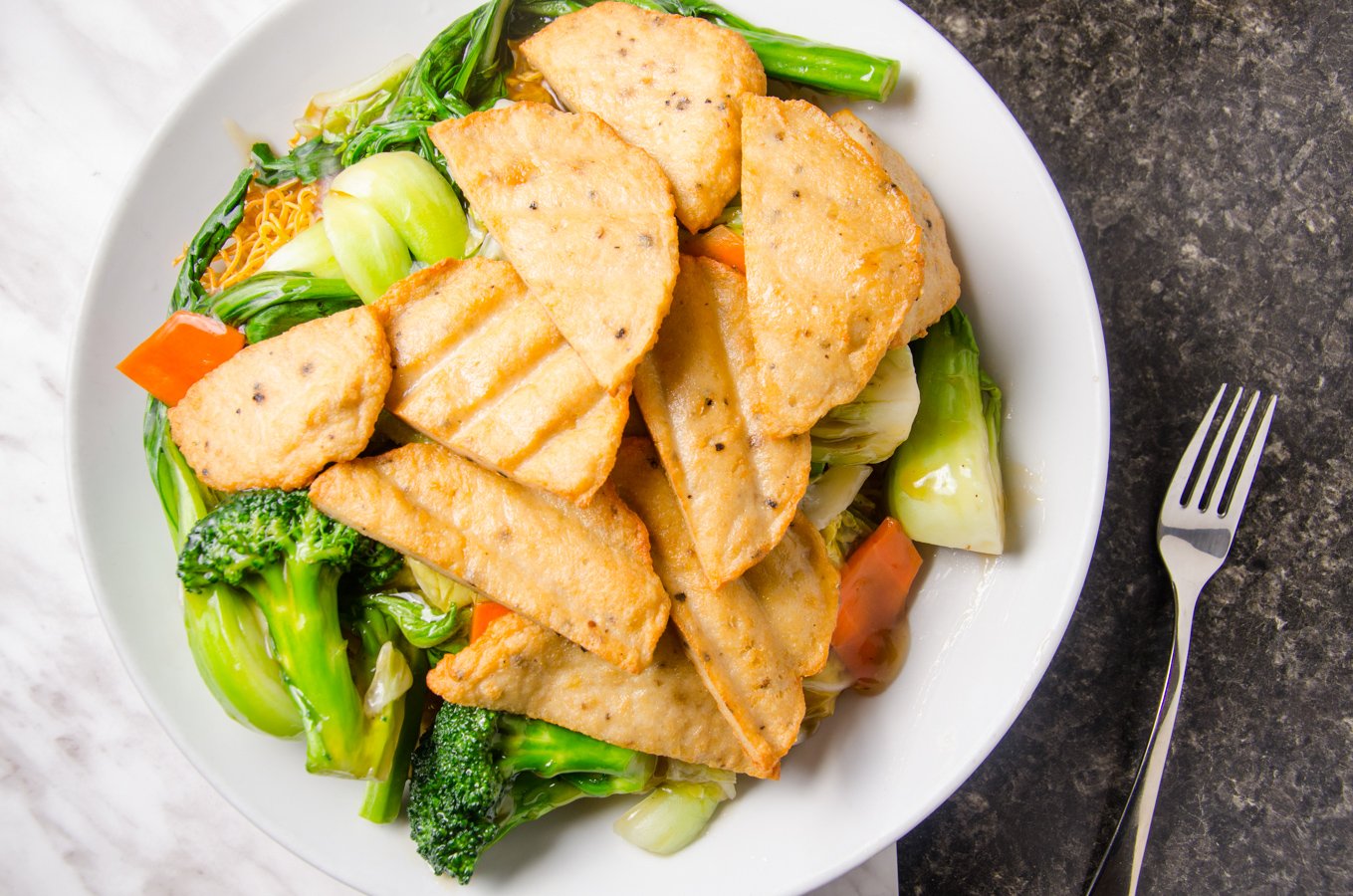 Buddha's Vegan Chinese dishes from buddharestaurant.ca