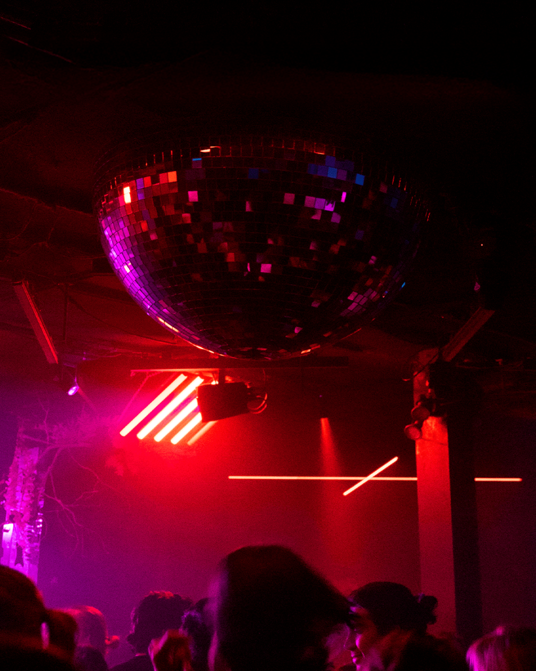 Coda’s disco-ball dance floor photographed for the club’s official site
