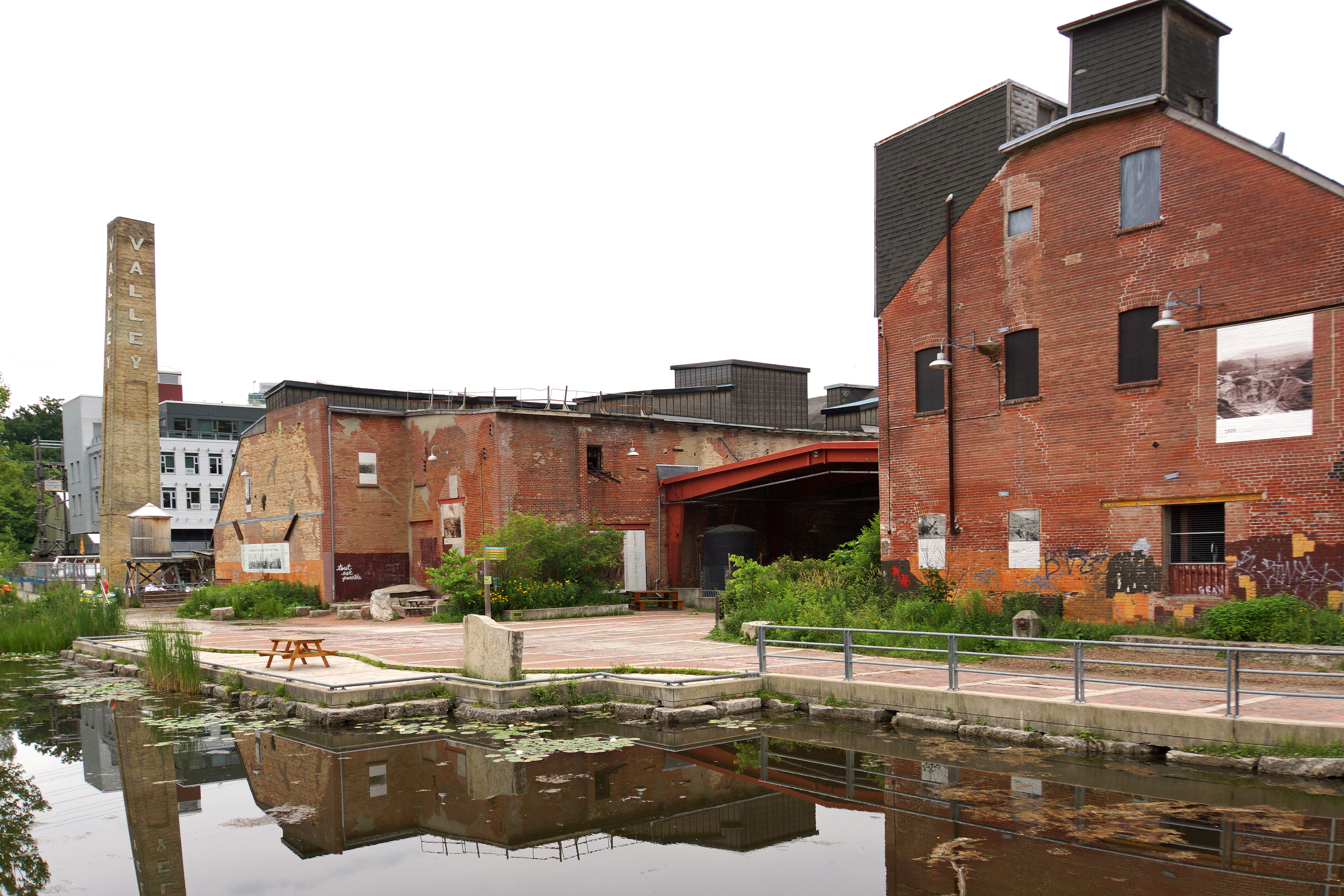 Evergreen Brick Works kiln buildings in Toronto’s Don Valley
