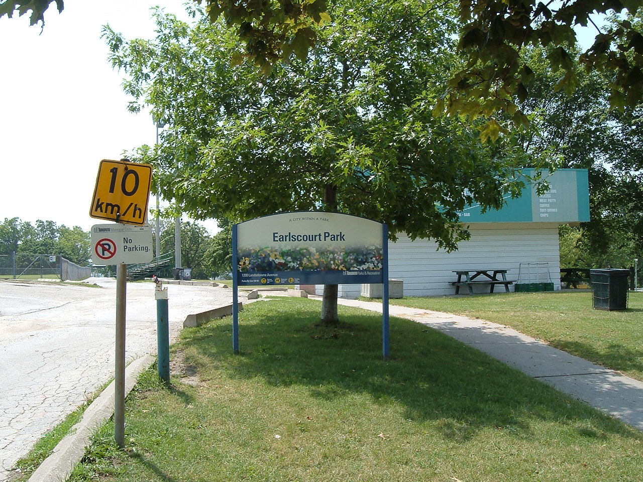 Earlscourt Park signage in Toronto