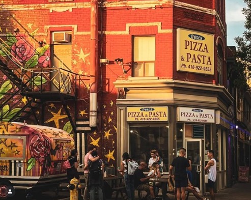 Fresca Pizza and Pasta storefront, official photo from frescapizzatoronto.com