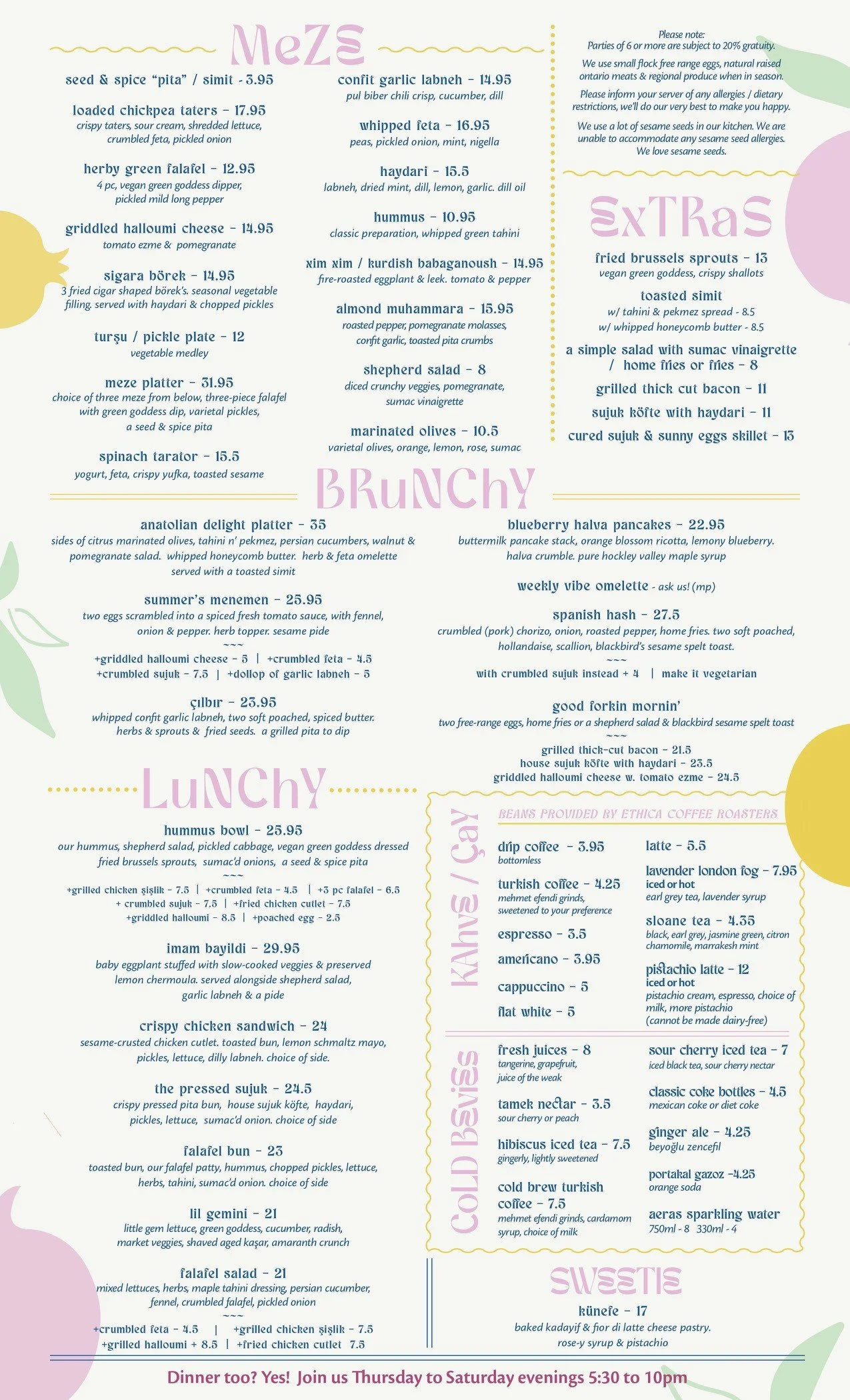 Brunch dishes at Good Fork on Dundas West