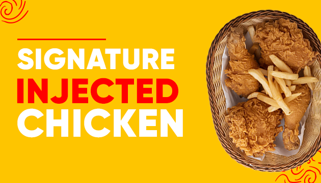 Hen n' Bun official injected fried chicken photo from hennbun.ca