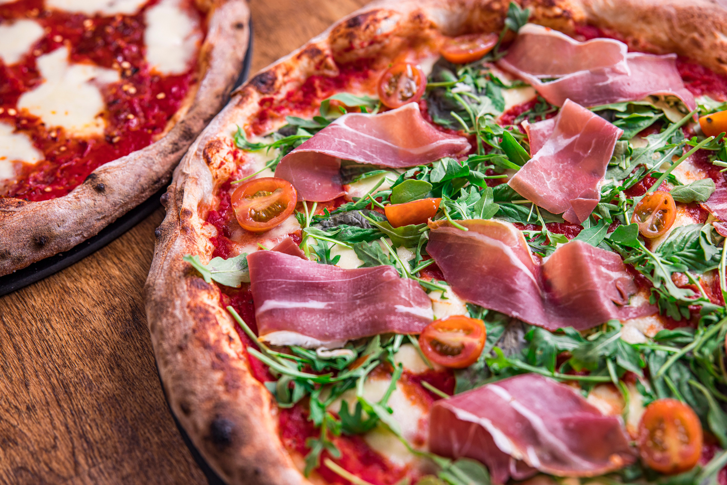 Lambretta New York-style pizza, official photo from lambrettapizzeria.ca