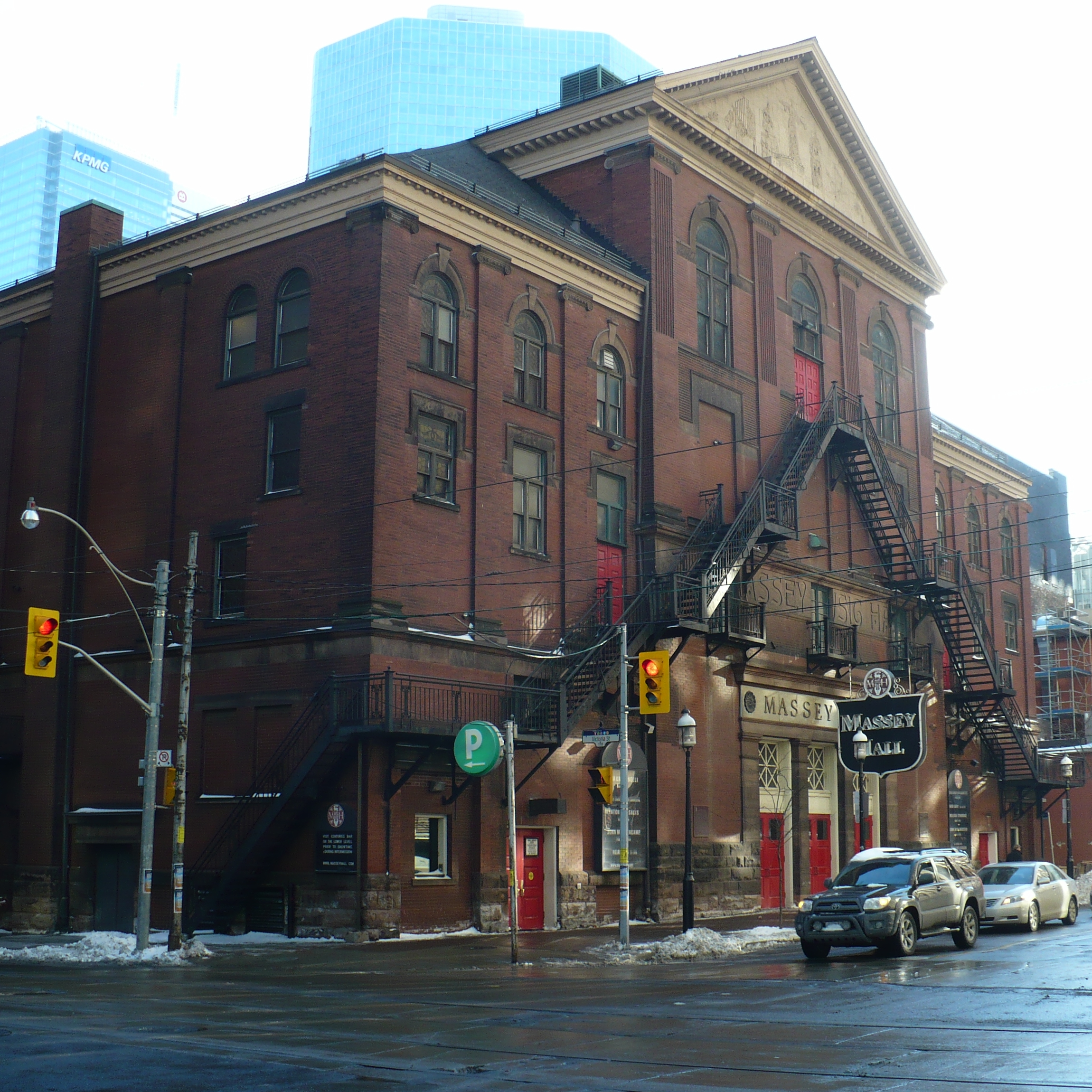 Massey Hall exterior, Wikimedia Commons (Toronto venue photo)