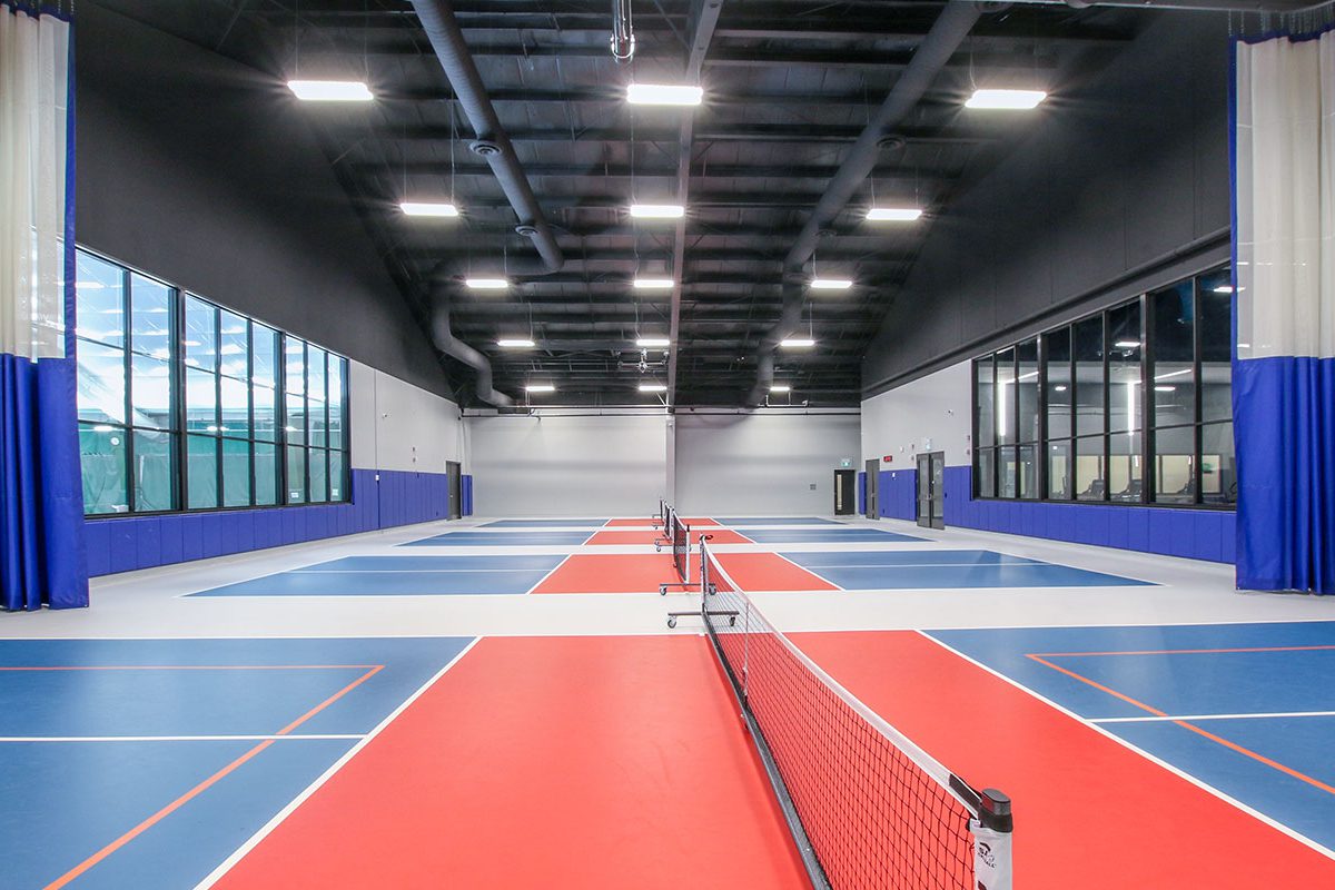 Pickleball courts at Mayfair Lakeshore Club in Toronto