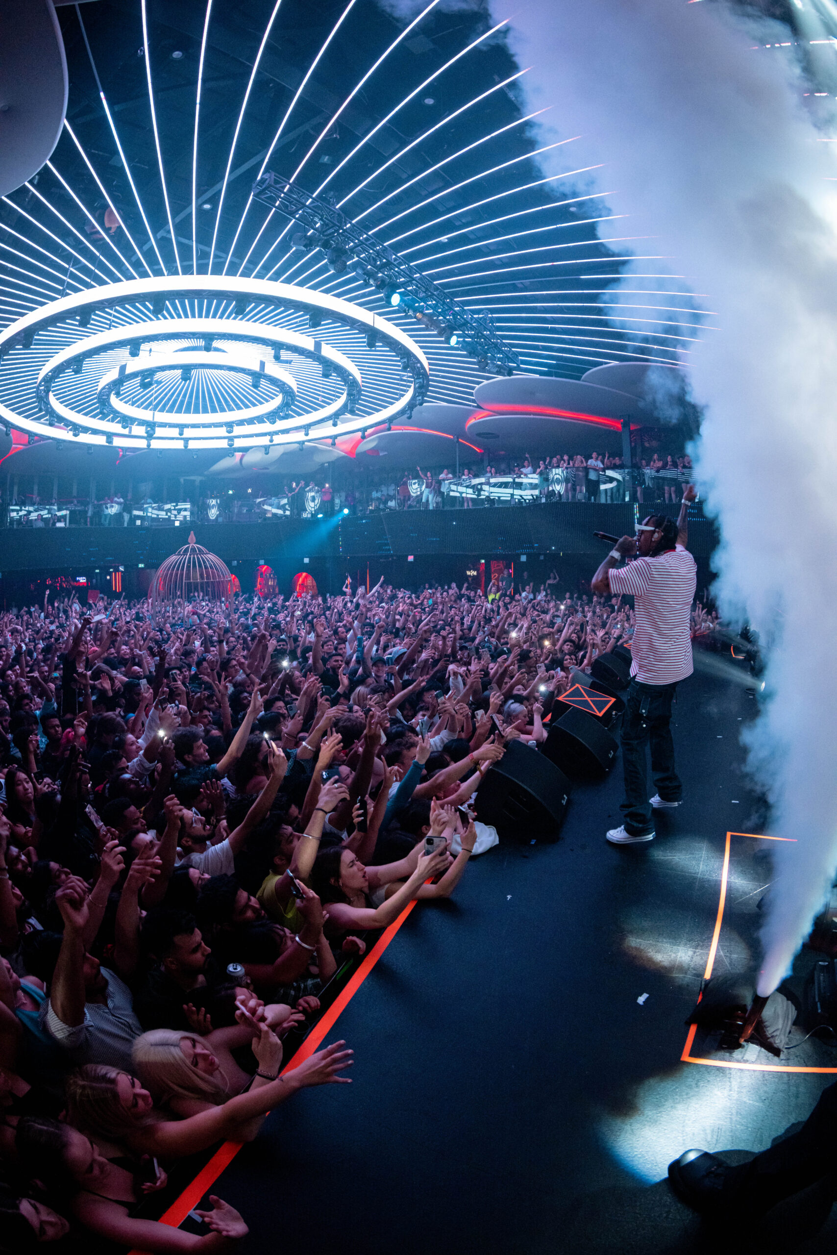 Rebel’s main room and production, from the venue’s official site