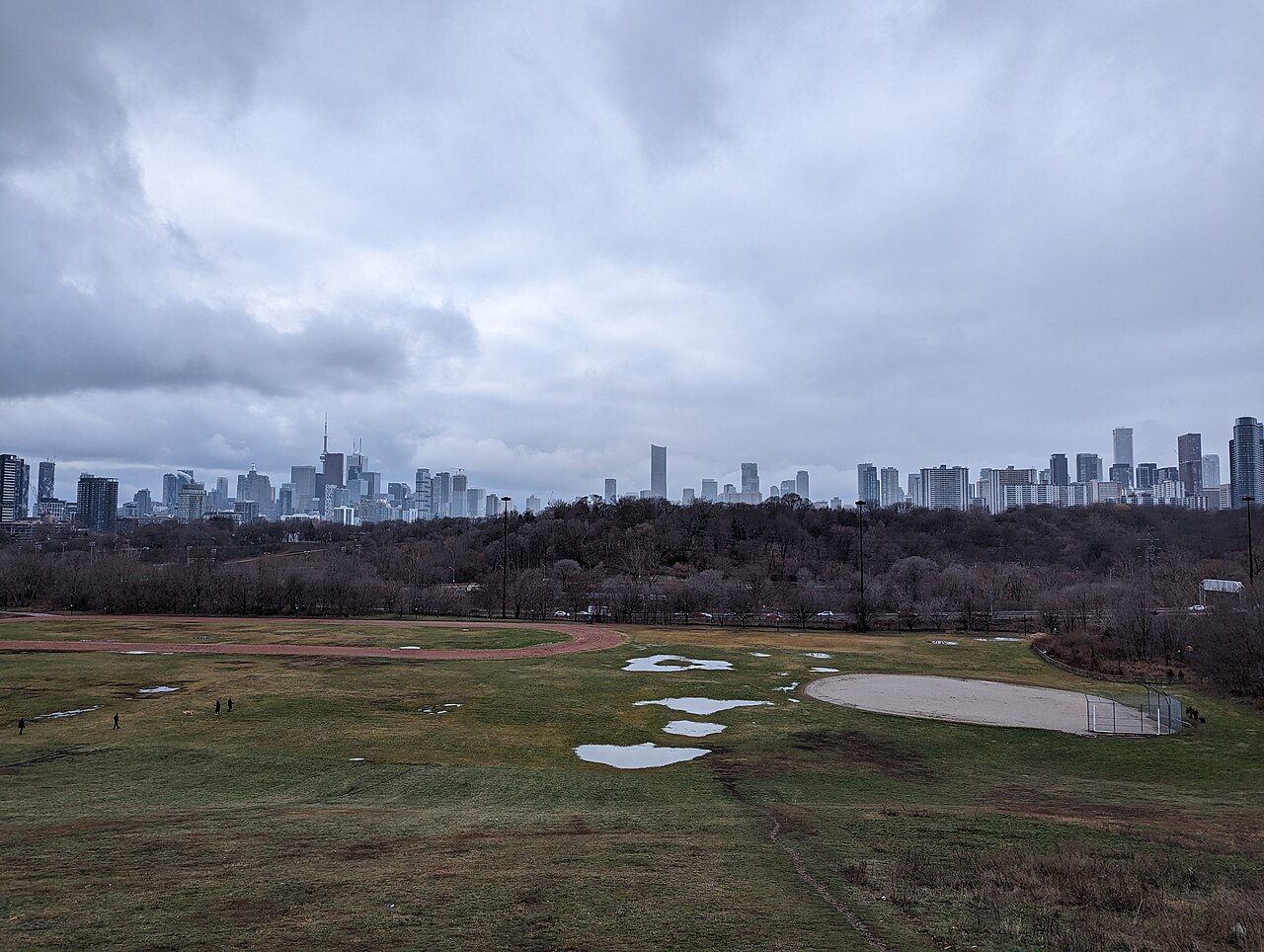 Toronto skyline from Riverdale Park East