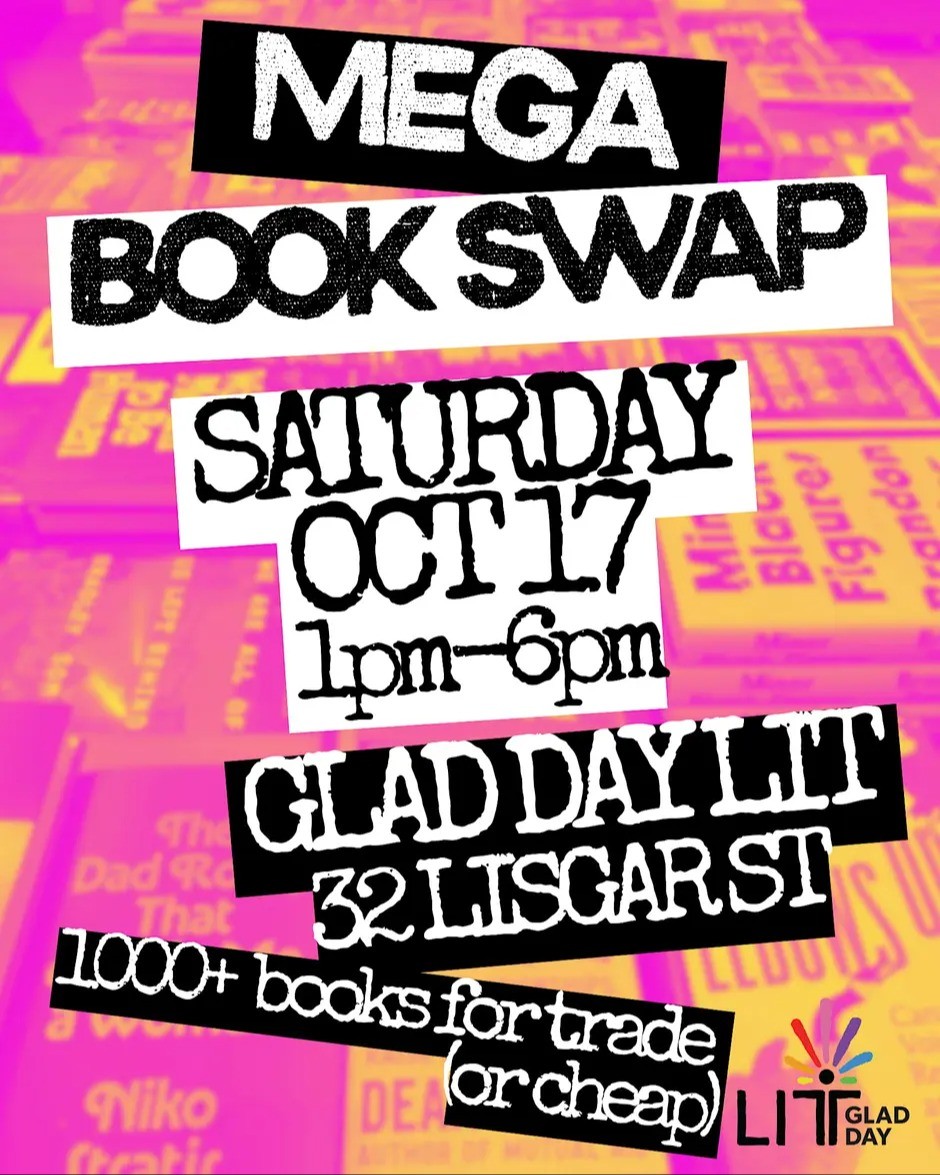 Autumn Mega Book Swap at Glad Day Lit event