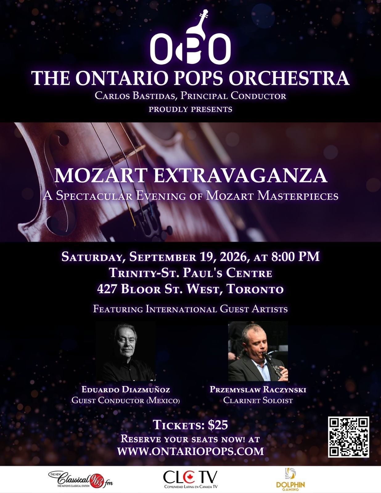 Mozart Extravaganza event