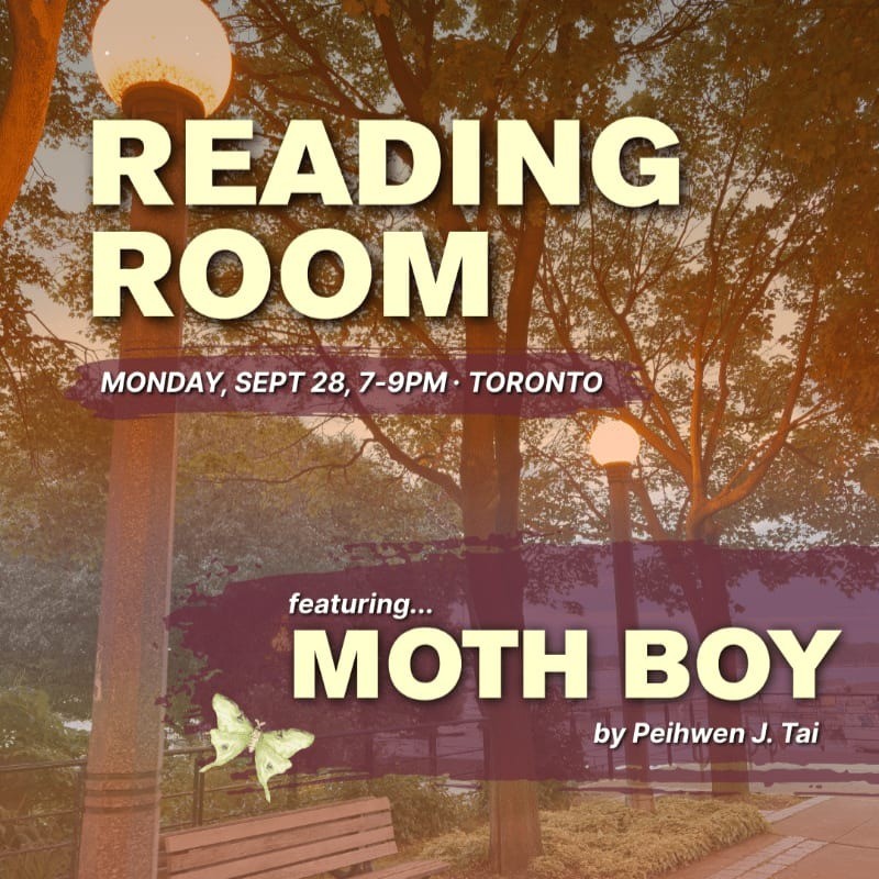 Reading Room: Moth Boy by Peihwen J. Tai event