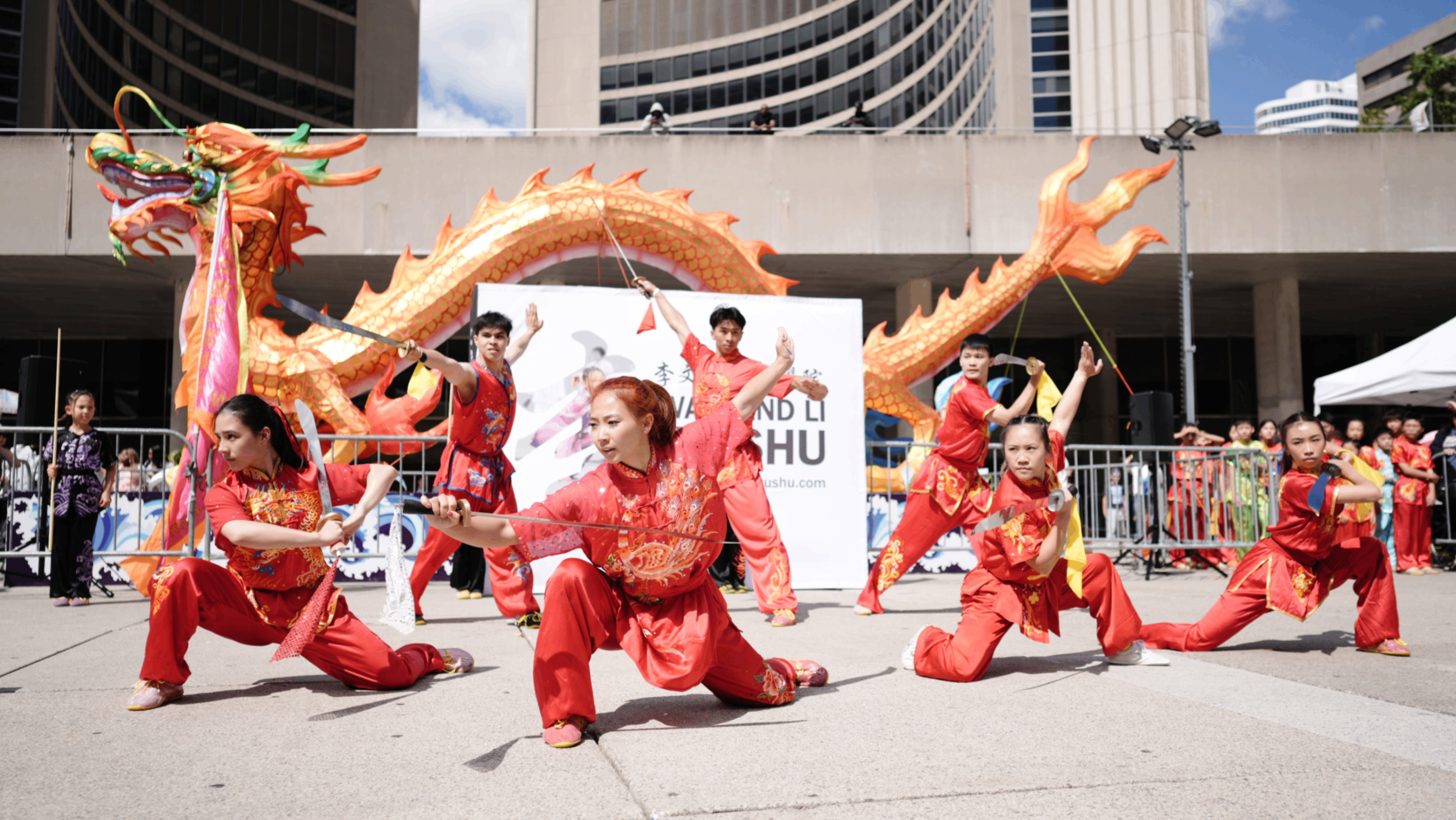 High-pole lion dance at Toronto Dragon Festival