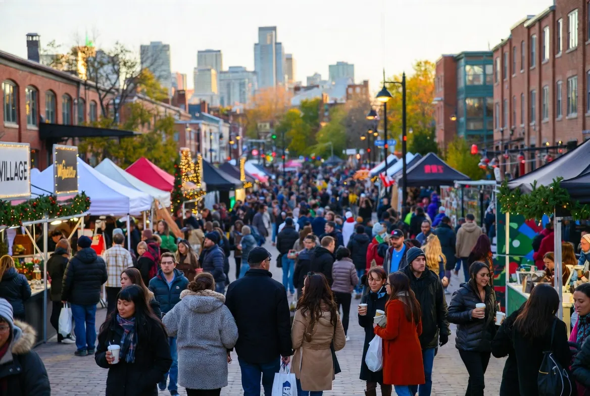 Distillery Winter Village festival in Toronto