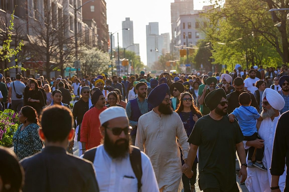 Khalsa Day / Nagar Kirtan Parade festival in Toronto
