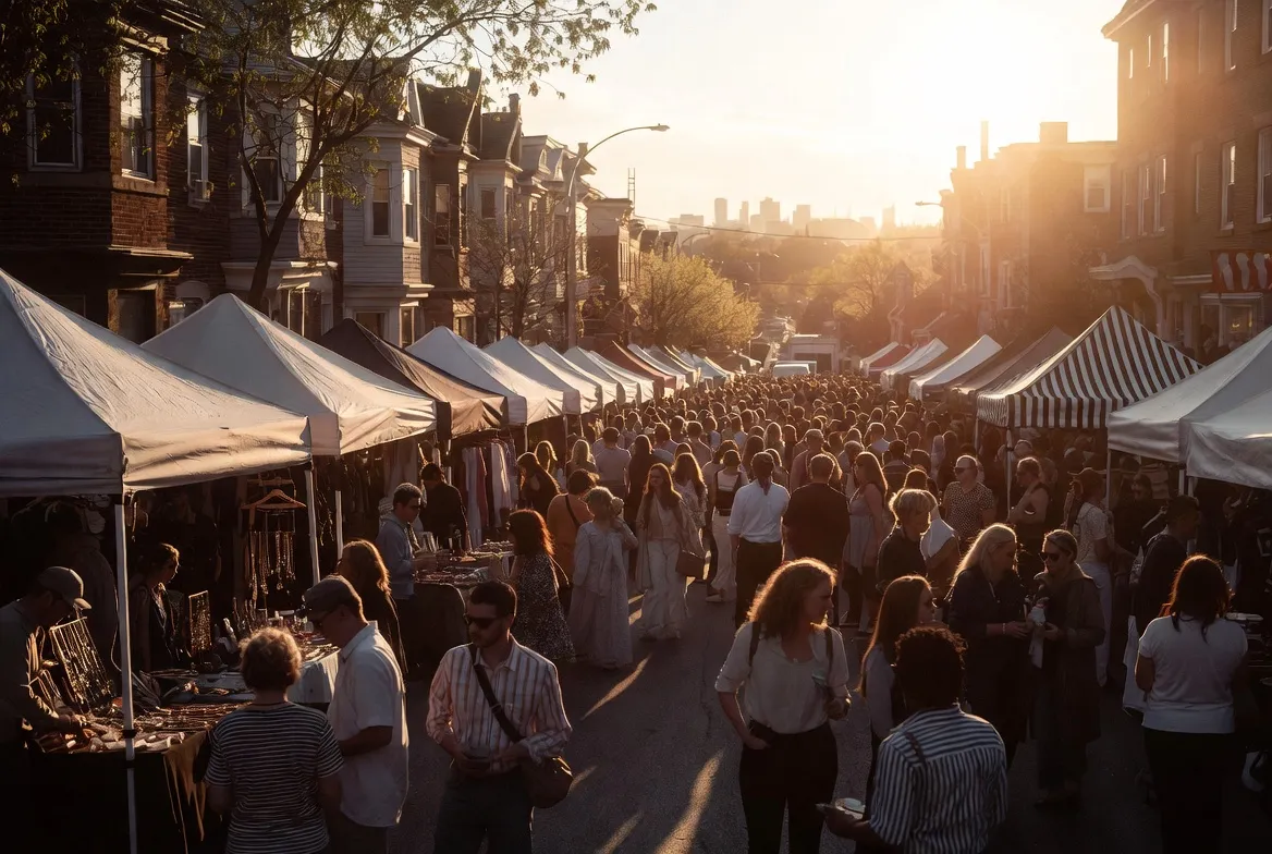 Leslieville Flea festival in Toronto