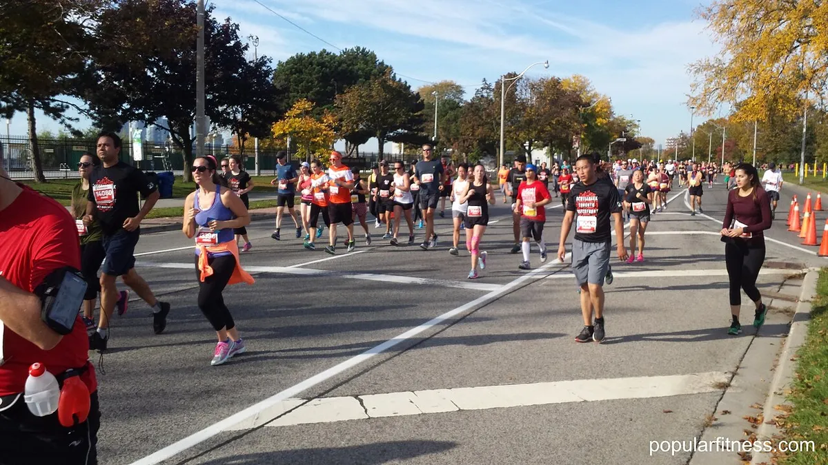 Toronto Waterfront Marathon festival in Toronto