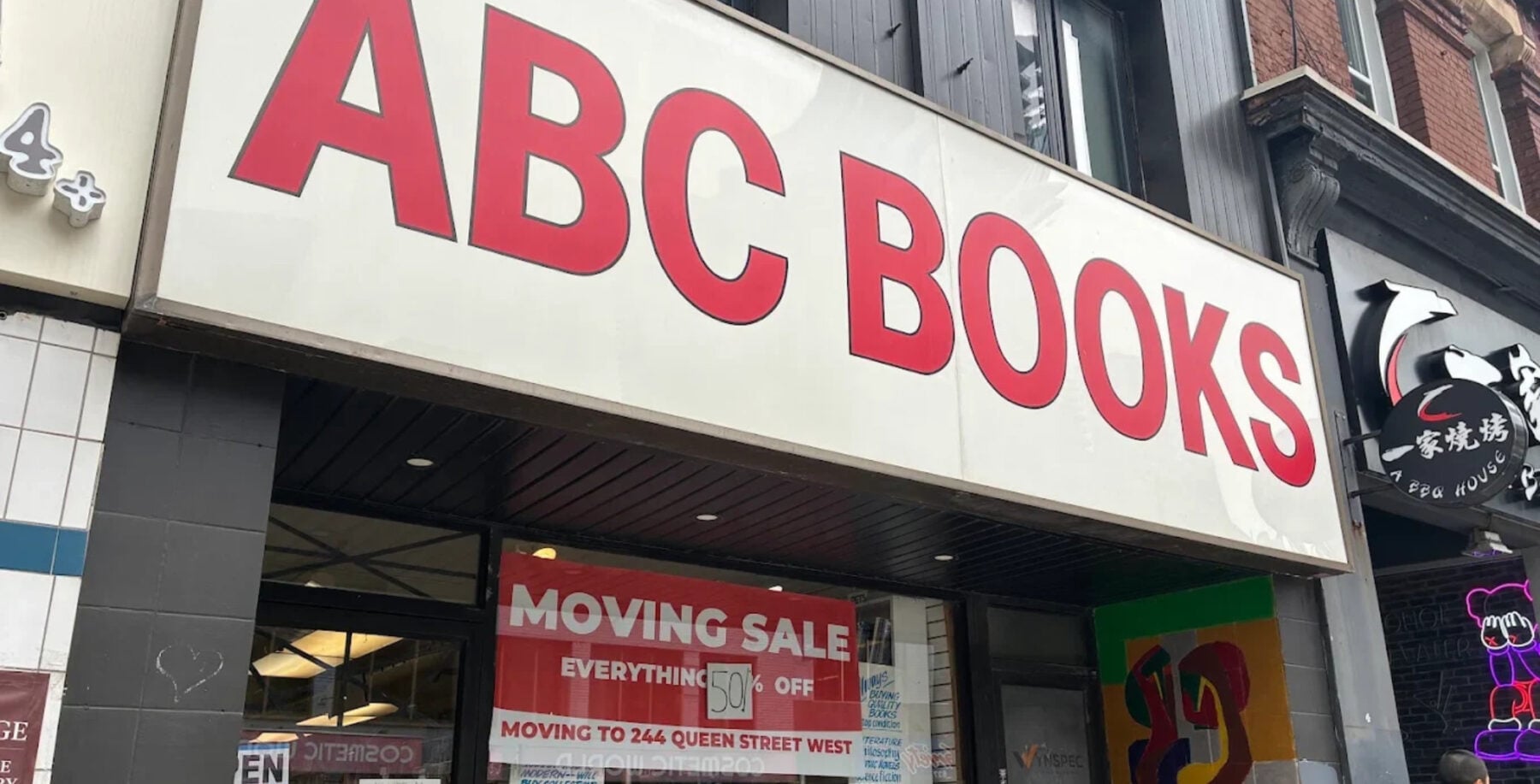ABC Books Holds a 50% Off Everything Sale Before Closing After 50+ Years on Yonge