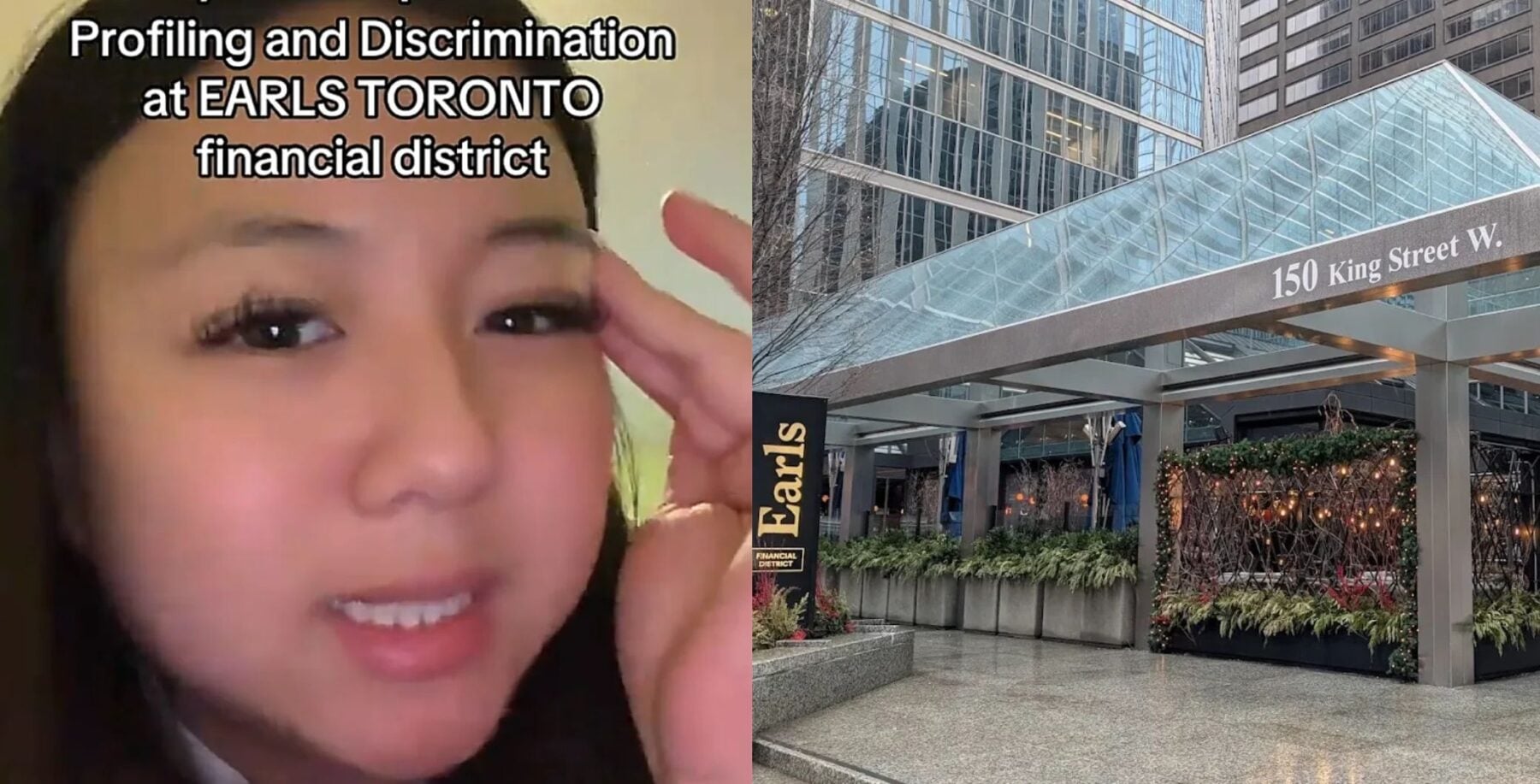 Toronto Woman Alleges Racial Profiling After Being Left Waiting at Earls Financial District