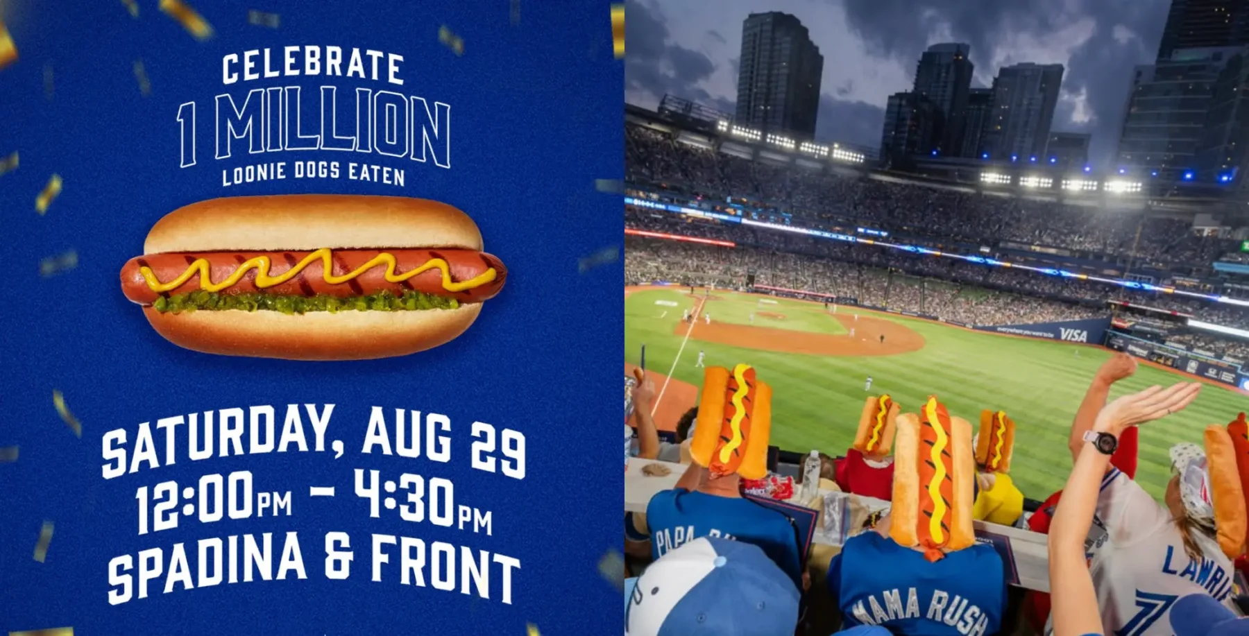 Free hot dogs across Toronto after Blue Jays hit 1M Loonie Dogs mark