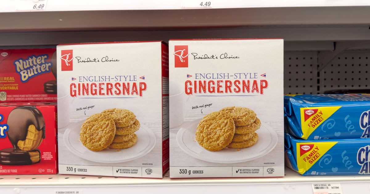 President's Choice gingersnap cookies recalled across Canada over metal wire